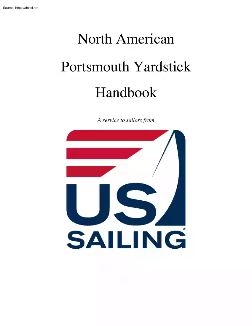 North American Portsmouth Yardstick Handbook