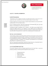 Alfa TCT, Technical Information