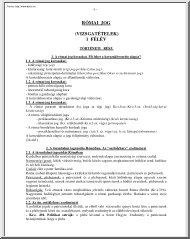 Római jog vizsgatételek, 2006