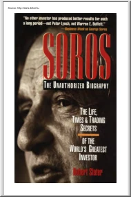 Robert Slater - Soros unauthorized biography