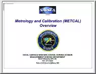 Bob Fritzsche - Metrology and Calibration Overview