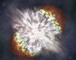 Fantáziarajz a robbanásról (NASA/CXC/M.Weiss)