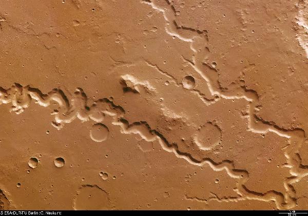 A Nanedi Vallis nevű völgy a Marson.