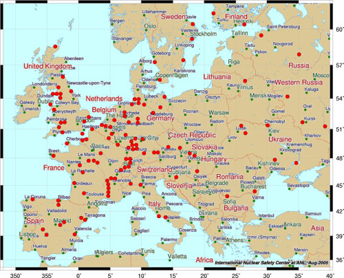 Atomerőművek Európában