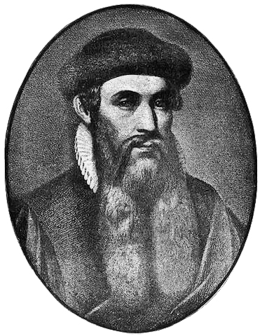 Gutenberg egy halála után készült rajzon