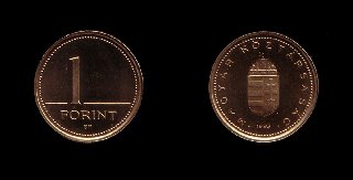 A 2008 március elsején kivont 1 forintos érme