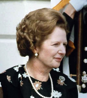 Margaret Theatcher angol miniszterelnök-asszony
