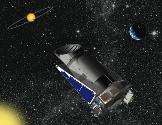 A 2009-ben indítandó Kepler műhold fantáziaképe (NASA)