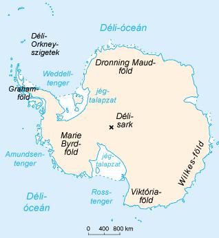A Déli-sarkvidék földrajzi elnevezései