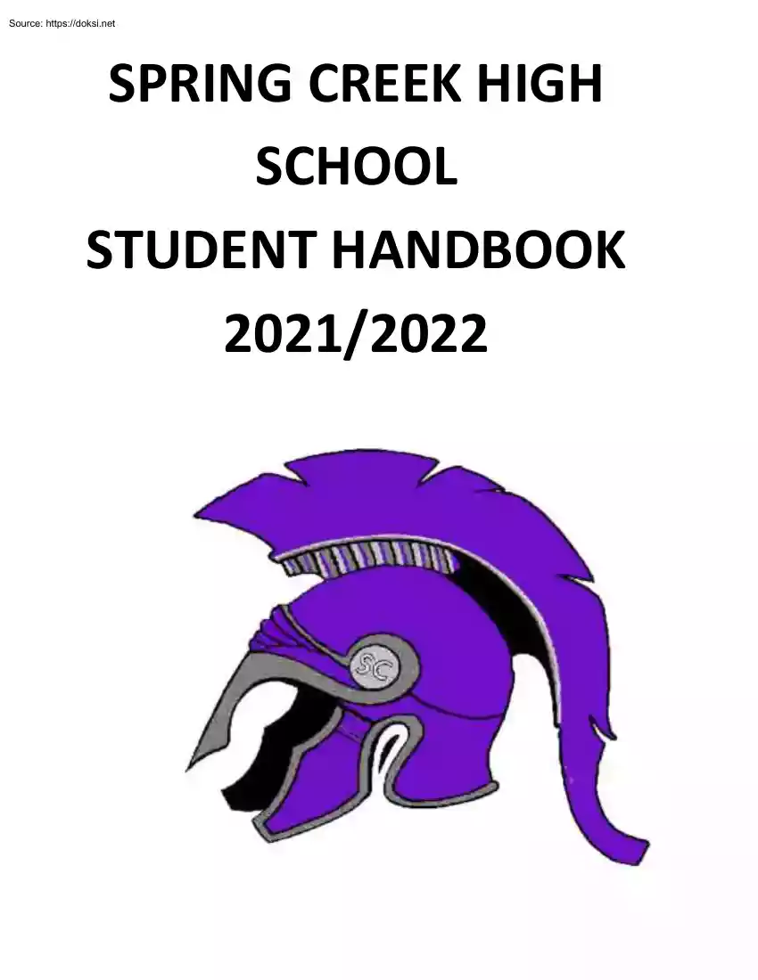 Spring Creek High School Student Handbook
