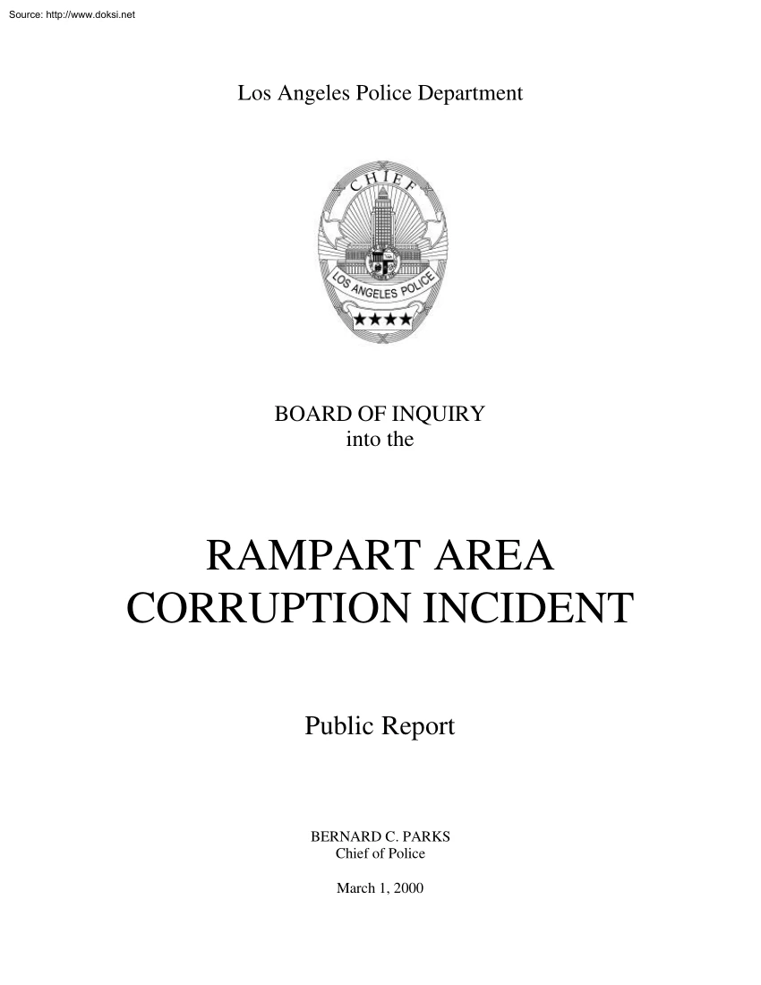 Rampart Area Corruption Incident