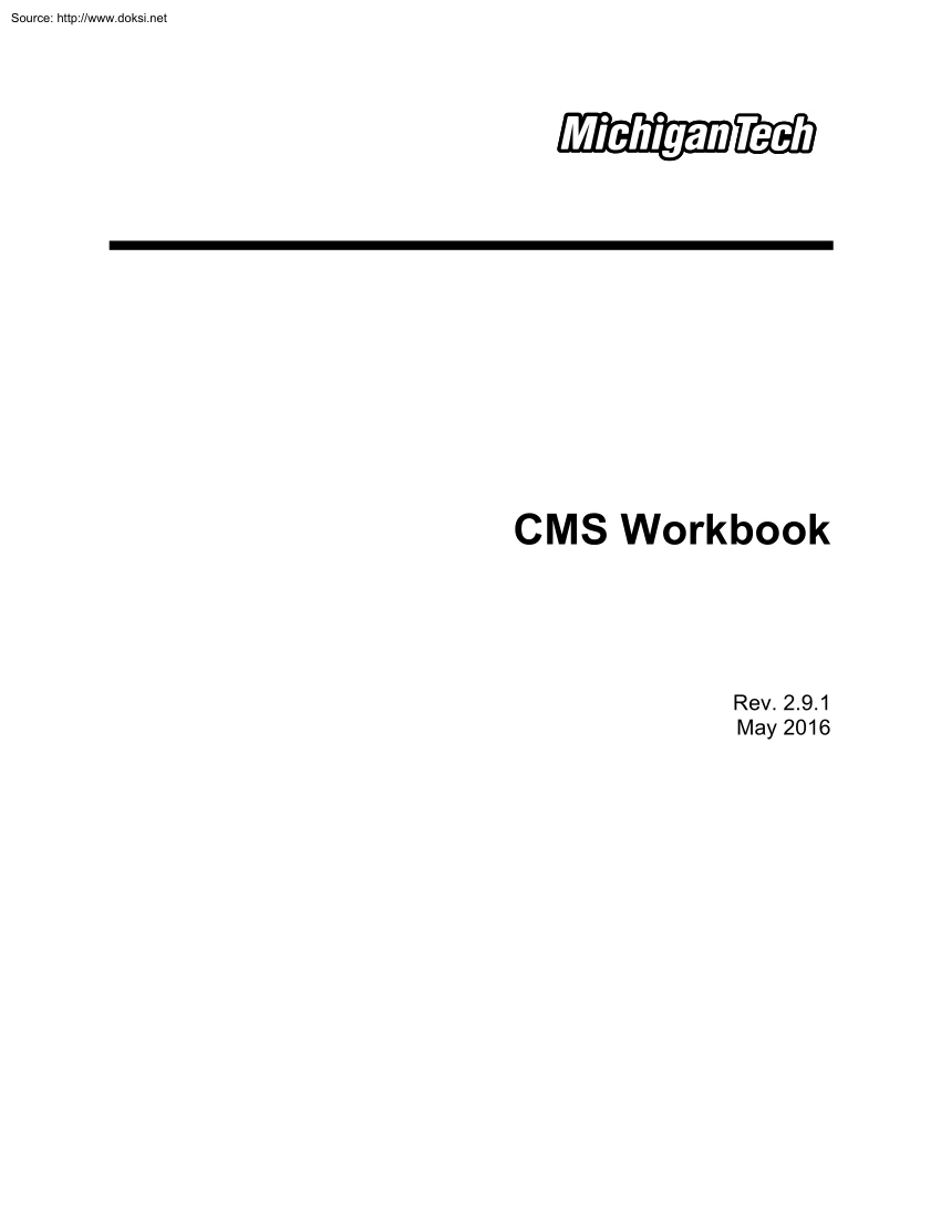 CMS Workbook