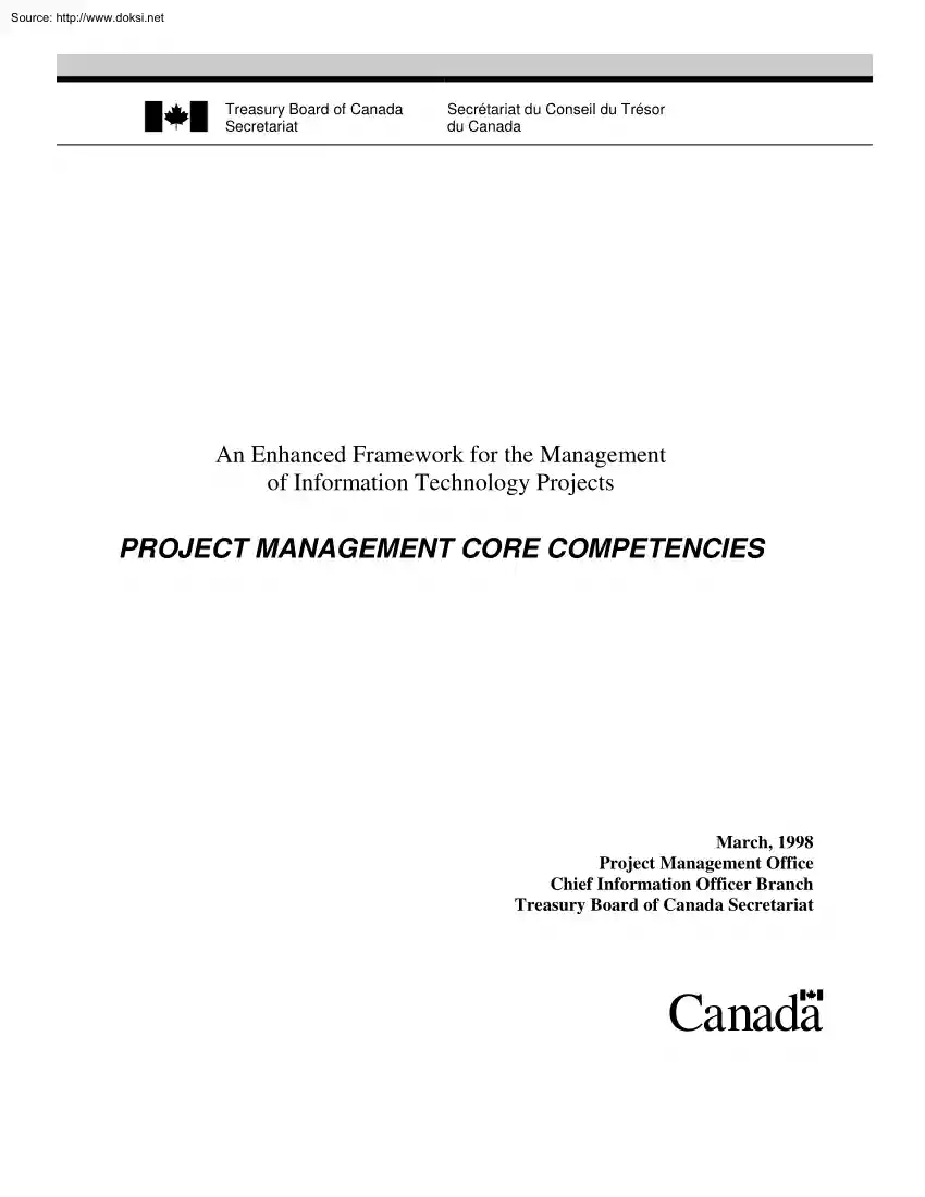 Project Management Core Competencies
