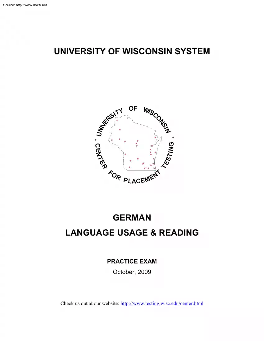 German Language Usage and Reading