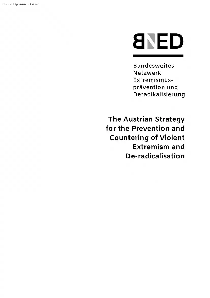 The Austrian Strategy for the Prevention and Countering of Violent Extremism and Deradicalisation