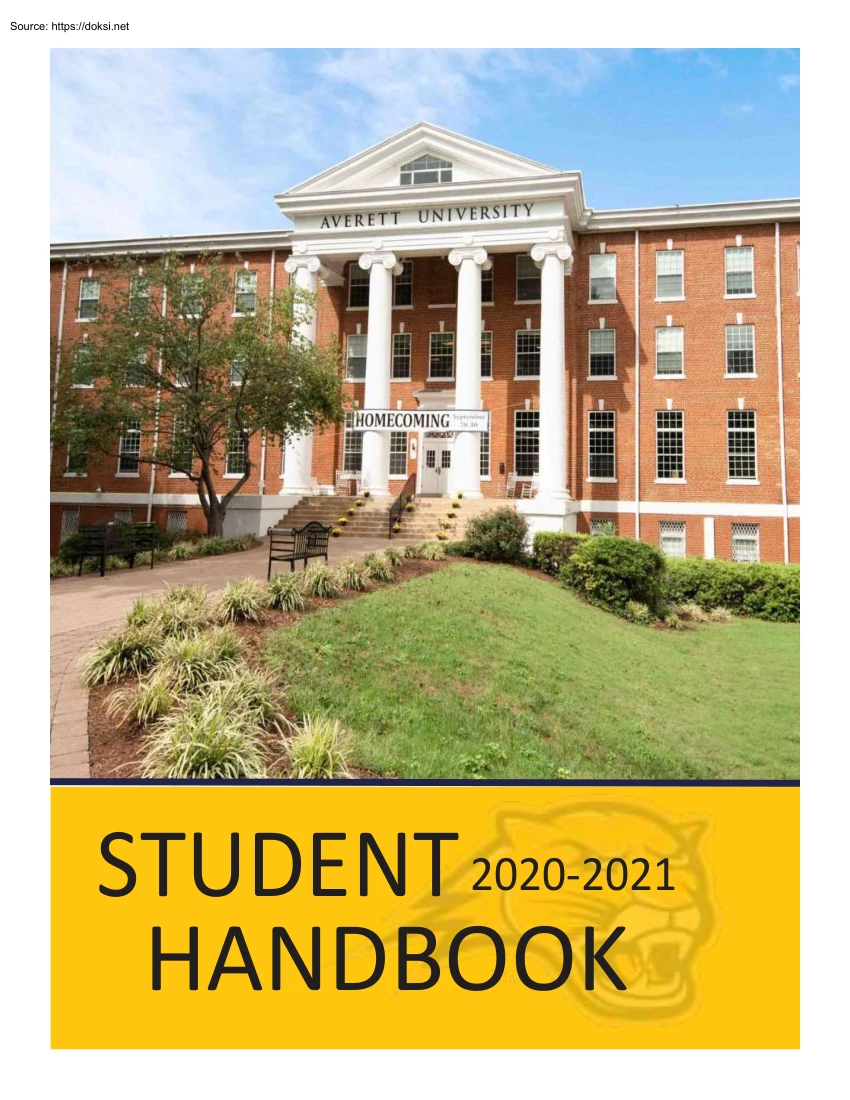 Averett University, Student Handbook