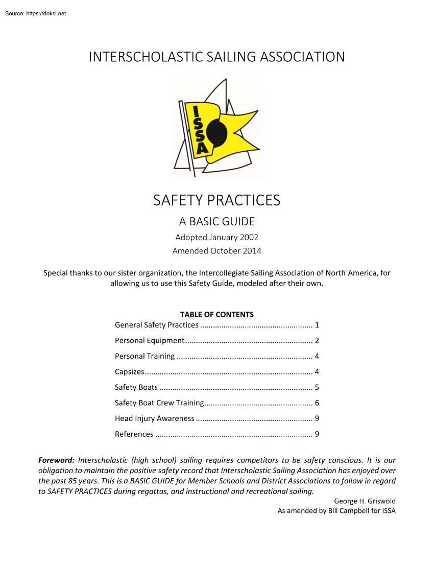 Safety Practices, A Basic Guide