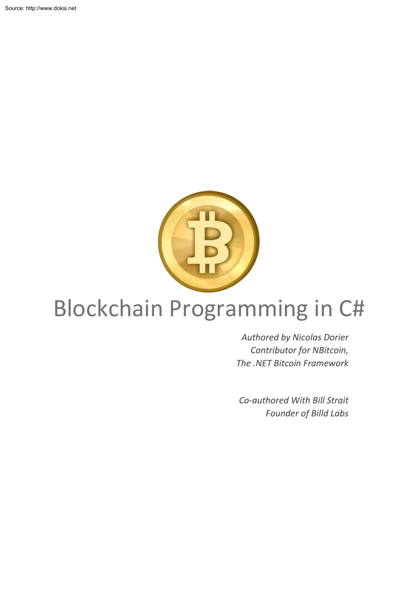 Nicolas Dorier - Blockchain Programming in C#