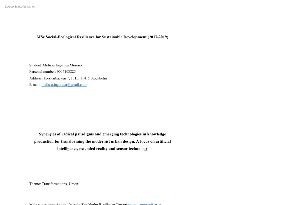 Melissa Ingaruca Moreno - Synergies of radical paradigms and emerging technologies in knowledge