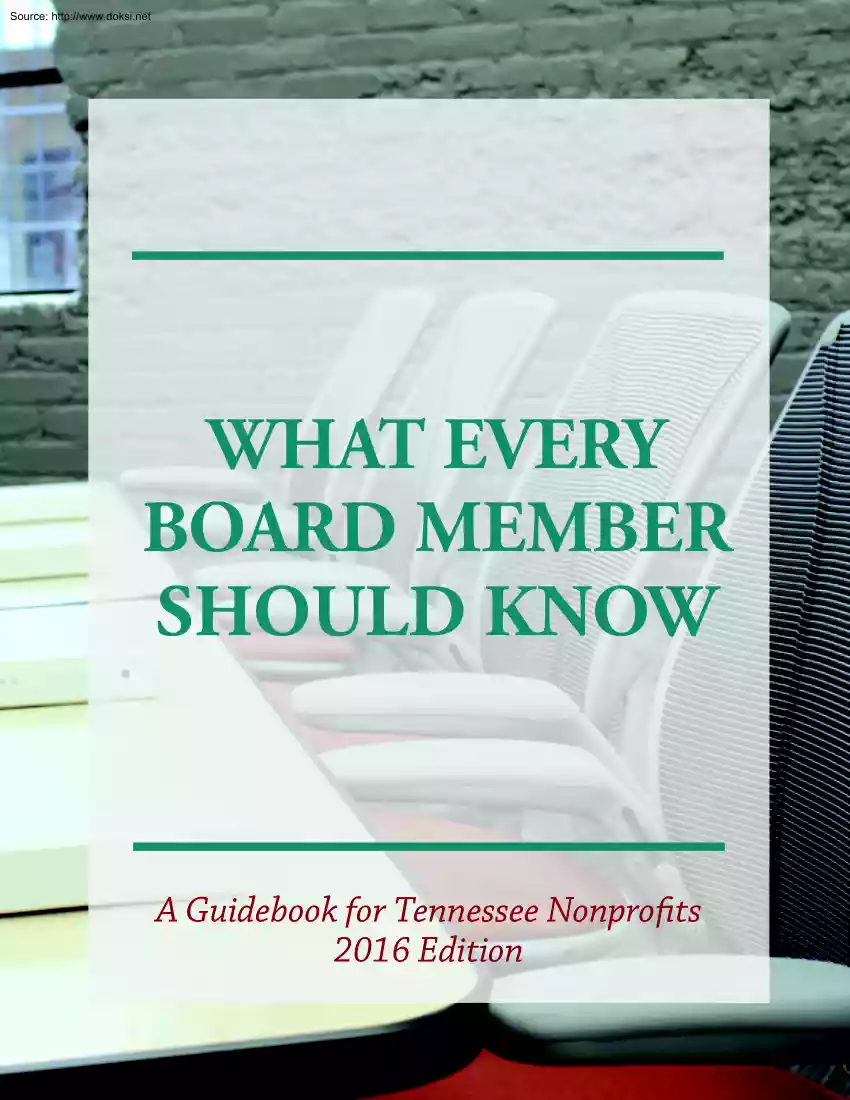 What Every Board Member Should Know