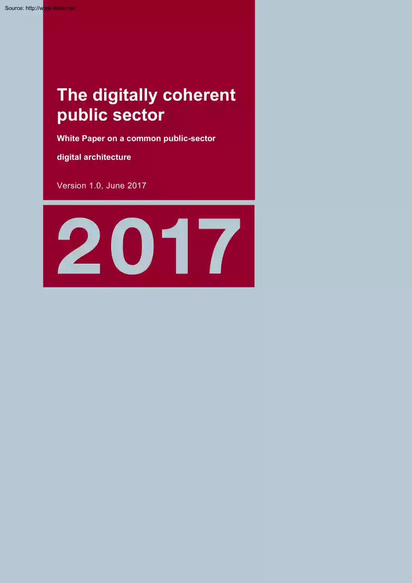 The Digitally Coherent Public Sector