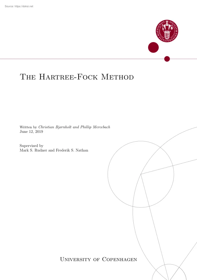 The Hartree-Fock Method