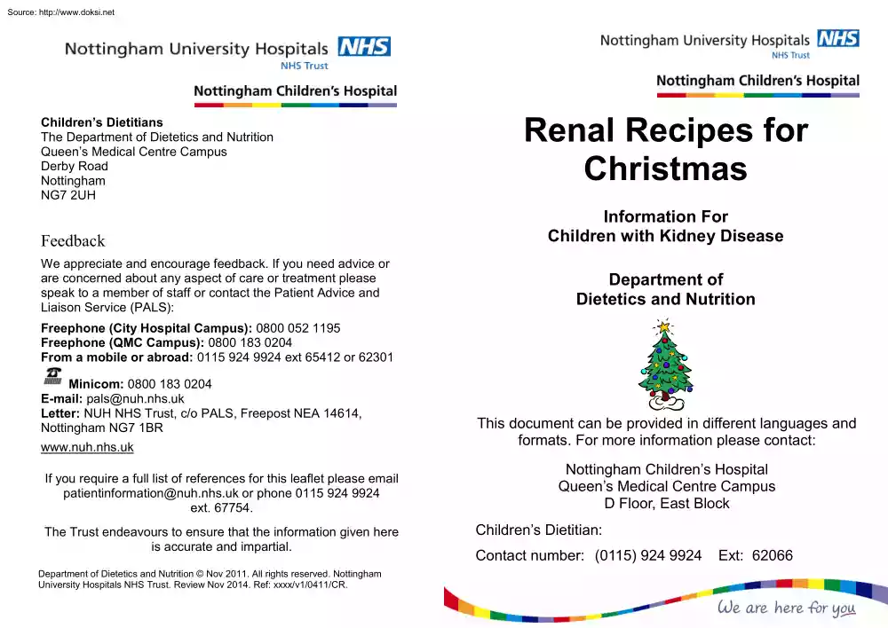 Renal Recipes for Christmas