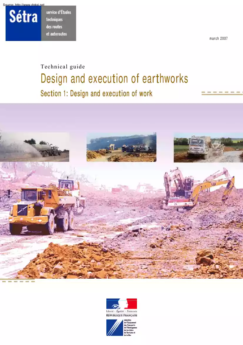 Design and Execution of Earthworks, Technical Guide