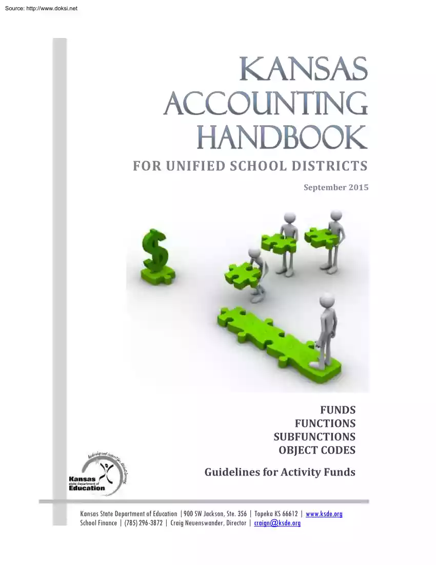Kansas Accounting Handbook for Unified School Districts