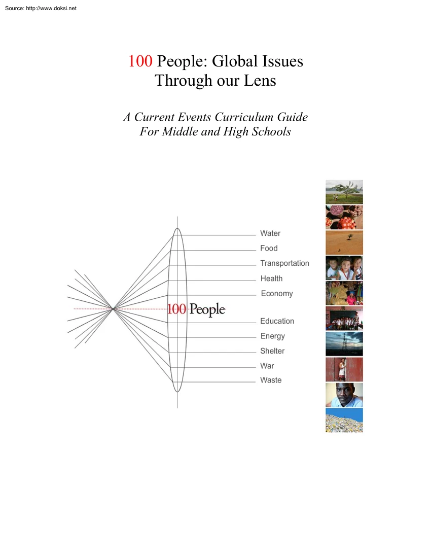 100 People, Global Issues Through our Lens, A Current Events Curriculum Guide For Middle and High Schools