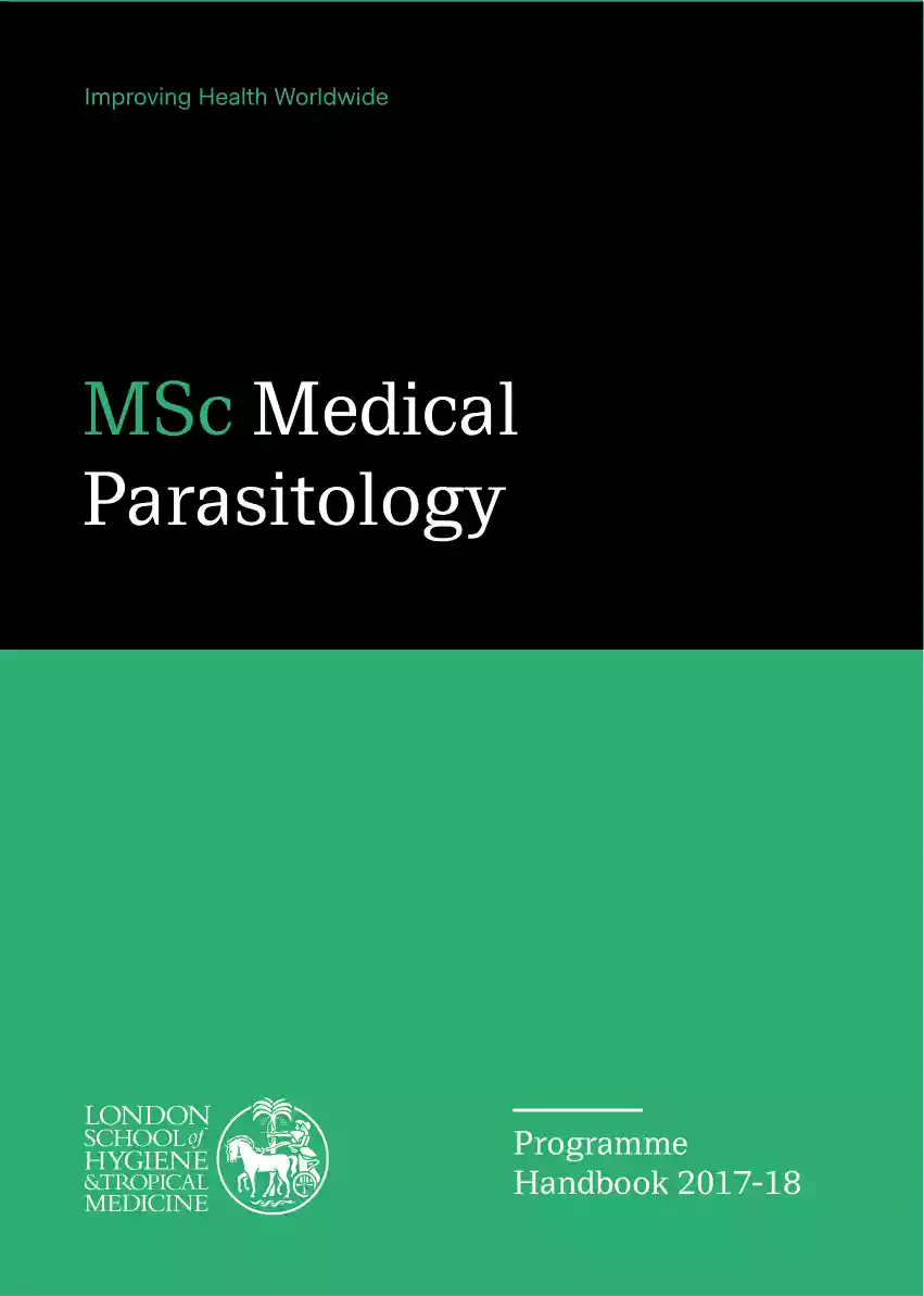 MSc Medical Parasitology