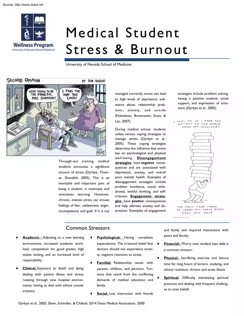 Medical Student, Stress and Burnout