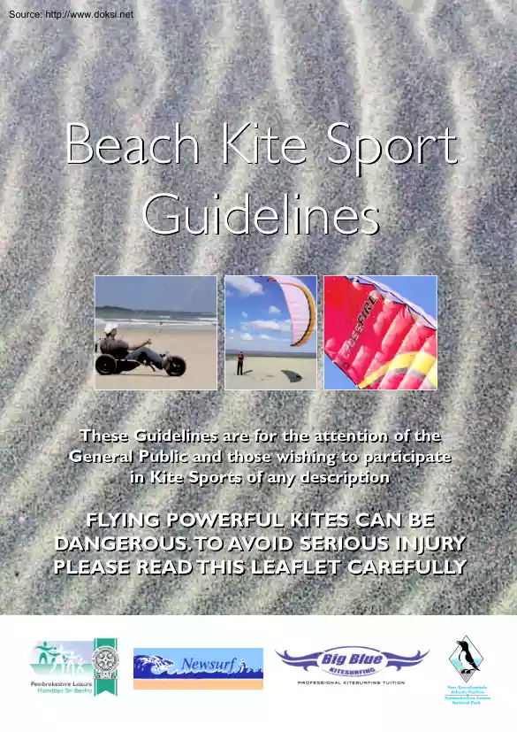 Beach Kite Sport Guidelines
