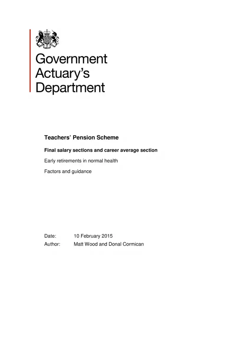 Teachers Pension Scheme