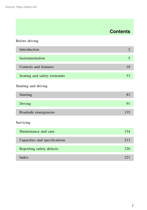 Ford F150 1997, Owners manual