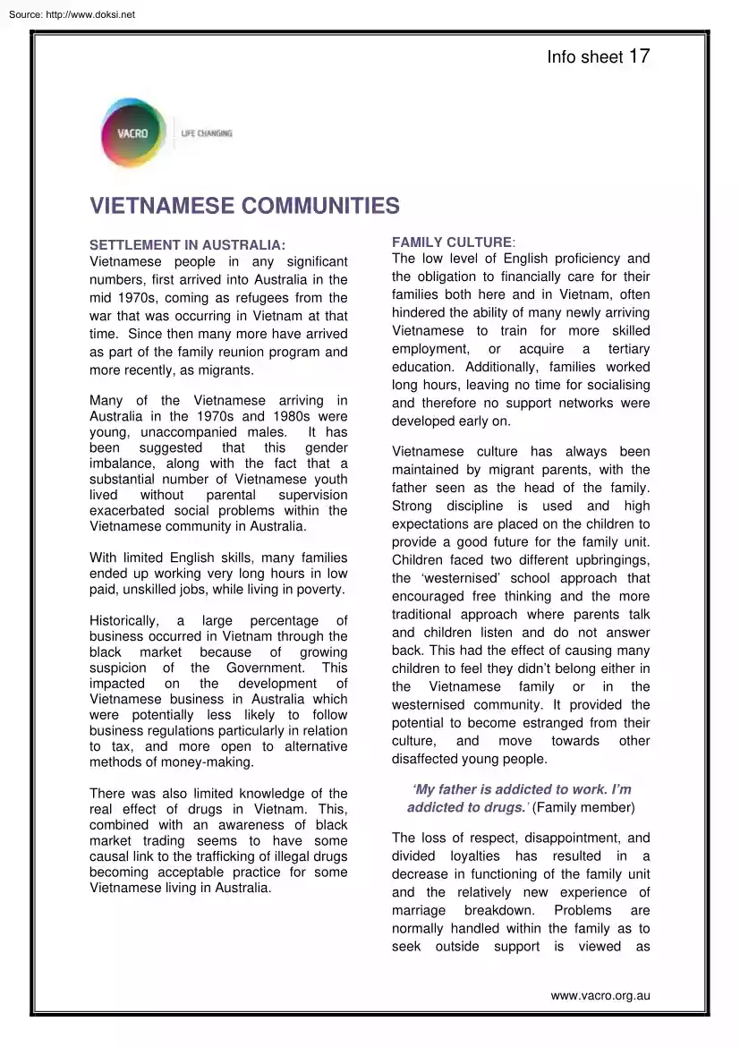 Vietnamese Communities