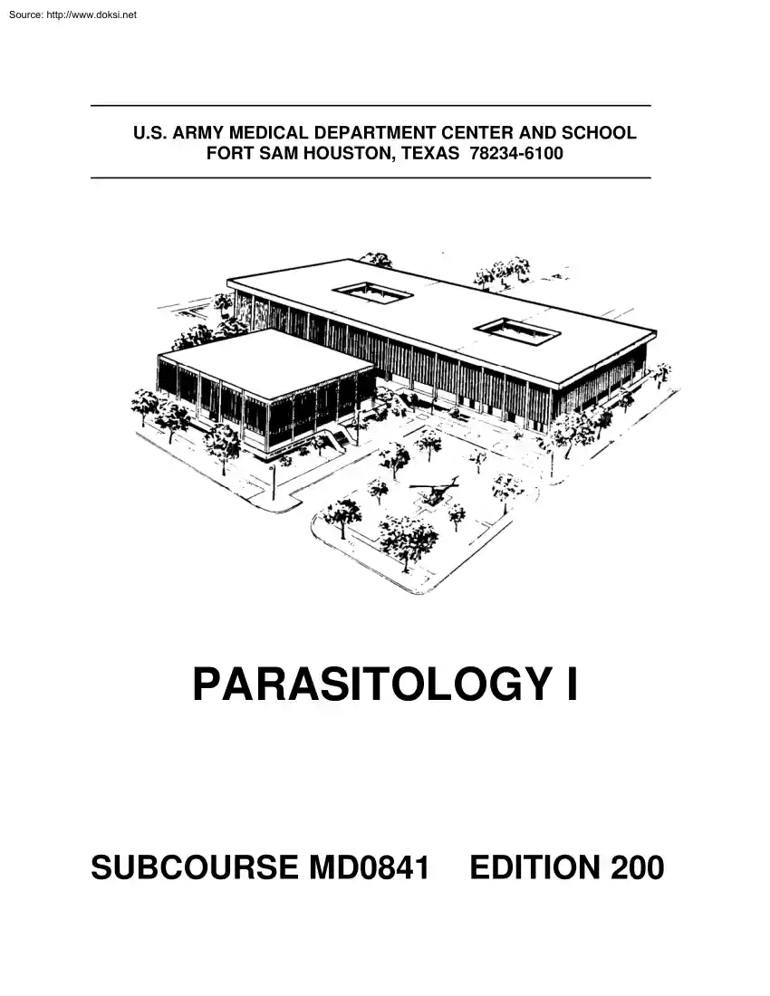 Parasitology I.