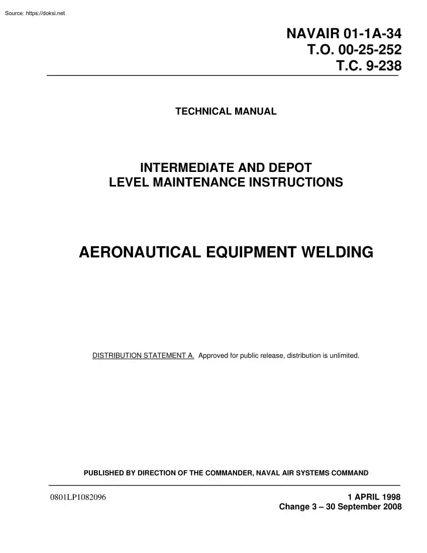 Aeronautical Equipment Welding