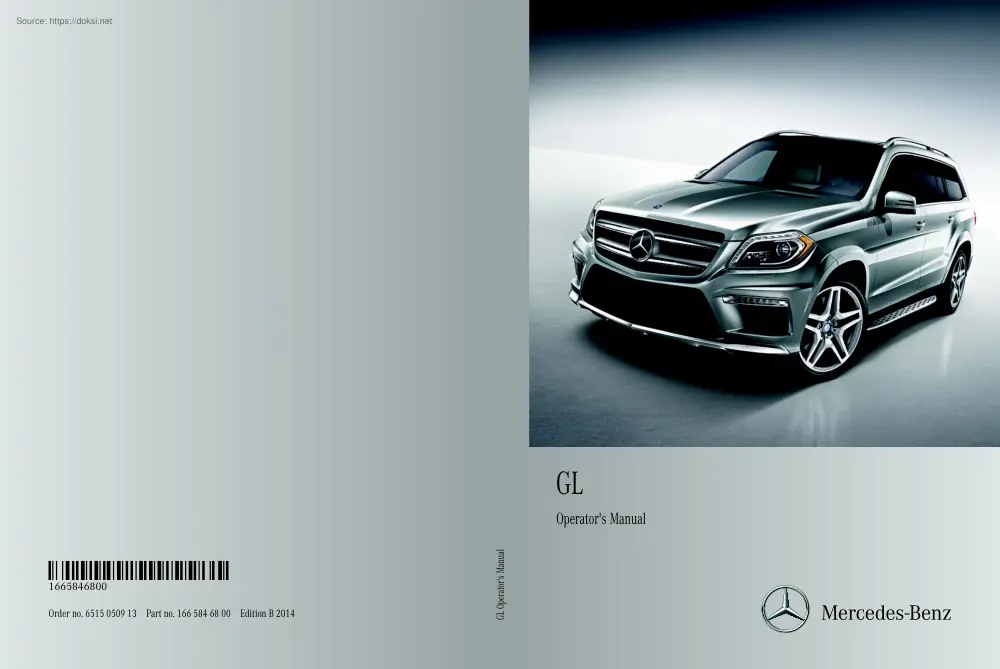 Mercedes-Benz GL 2014, Operators manual