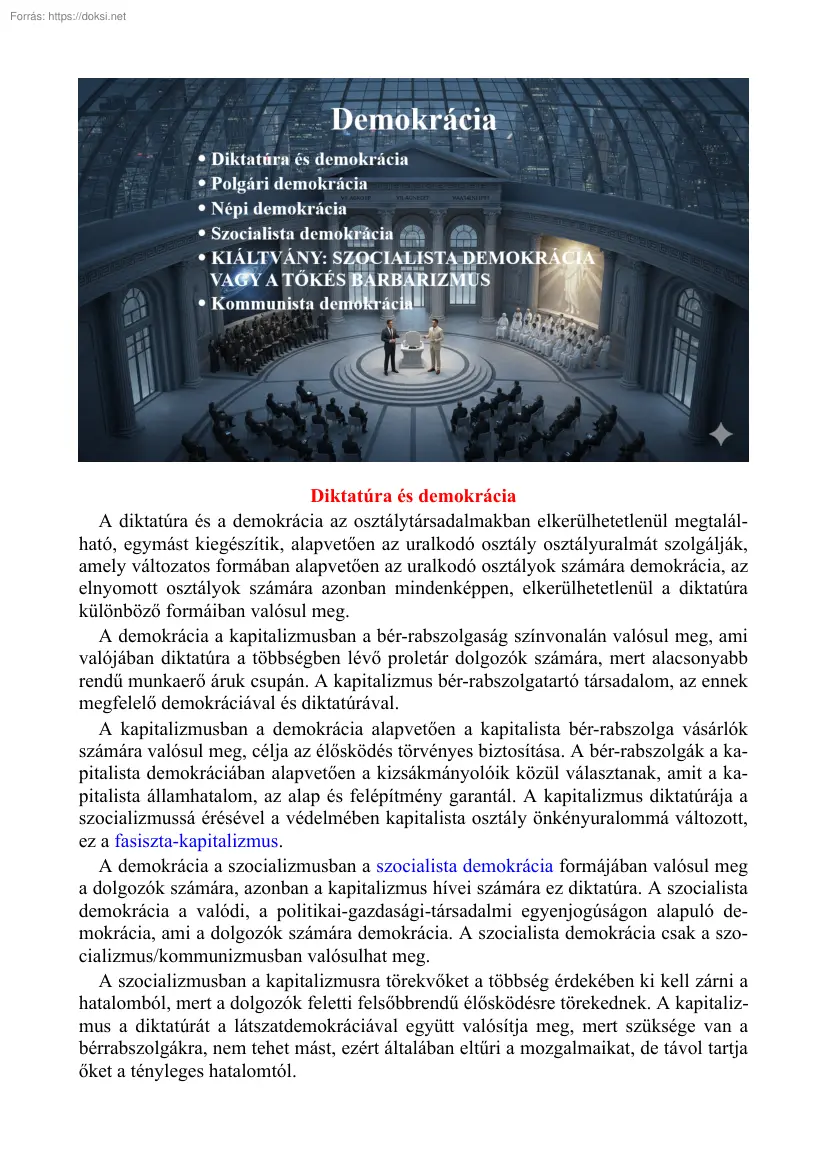 Salánki László - Diktatúra és demokrácia