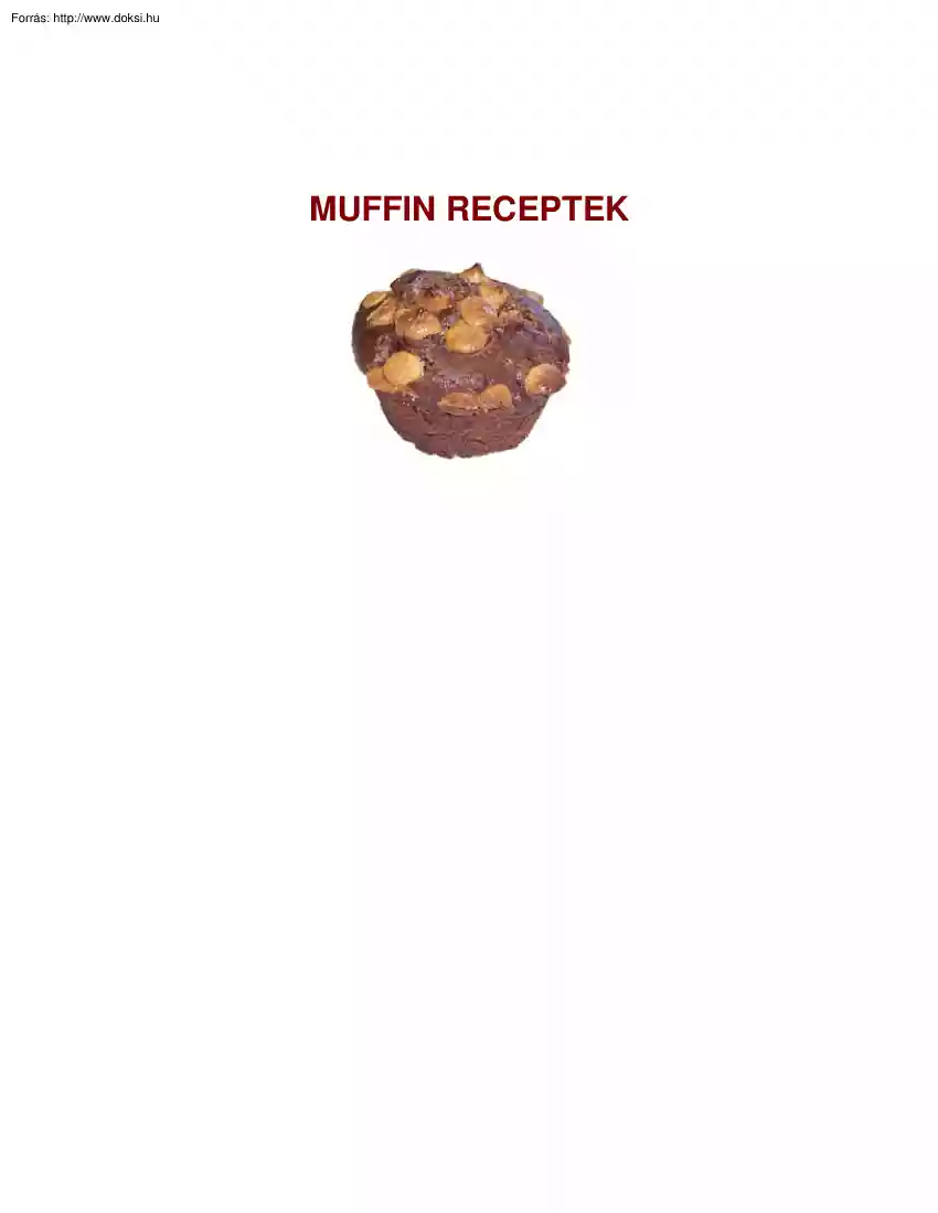 Muffin receptek