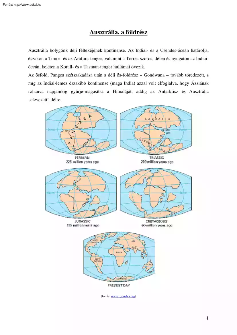 Vojtek Antal - Ausztrália, a földrész