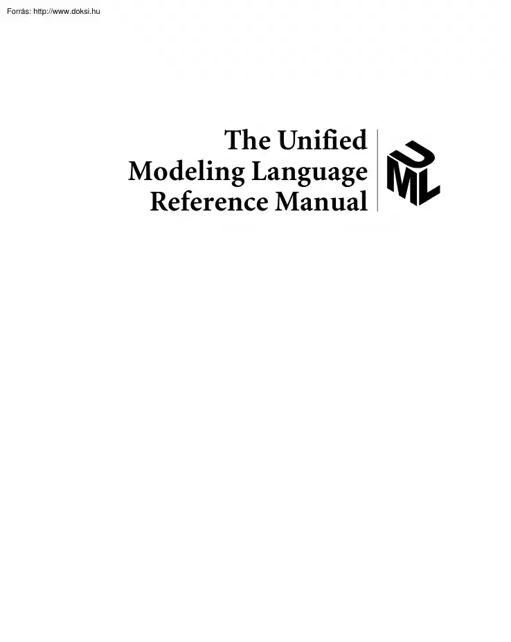 UML Reference Manual, 1999