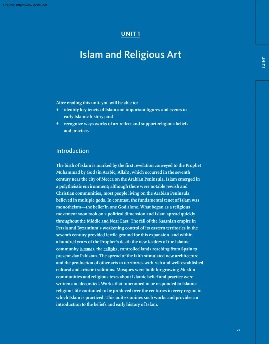 Islam and Religious Art