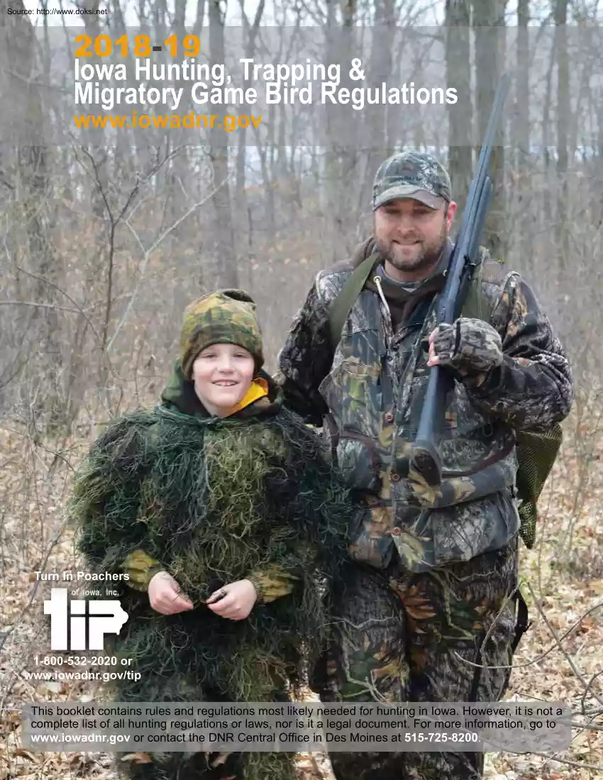Iowa Hunting, Trapping and Migratory Game Bird Regulations
