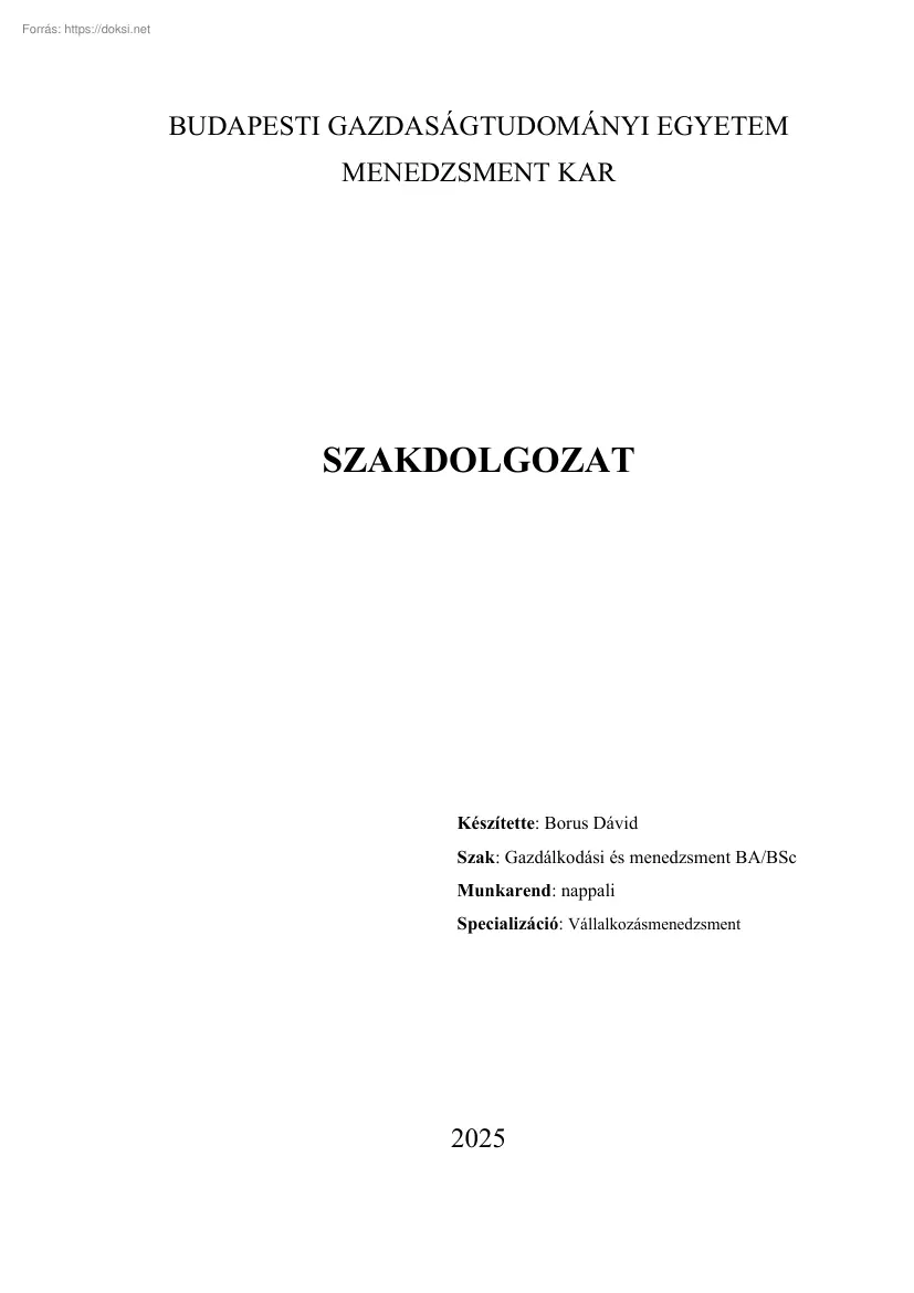 Borus Dávid - FIRE mozgalom gazdasági és társadalmi tényezőinek, korlátjainak vizsgálata