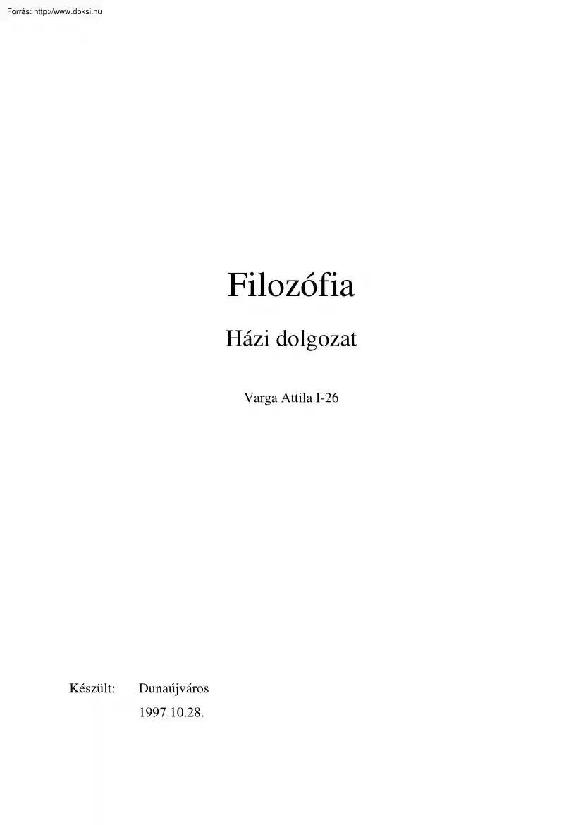 Varga Attila - Hegel szellemfilozófiája