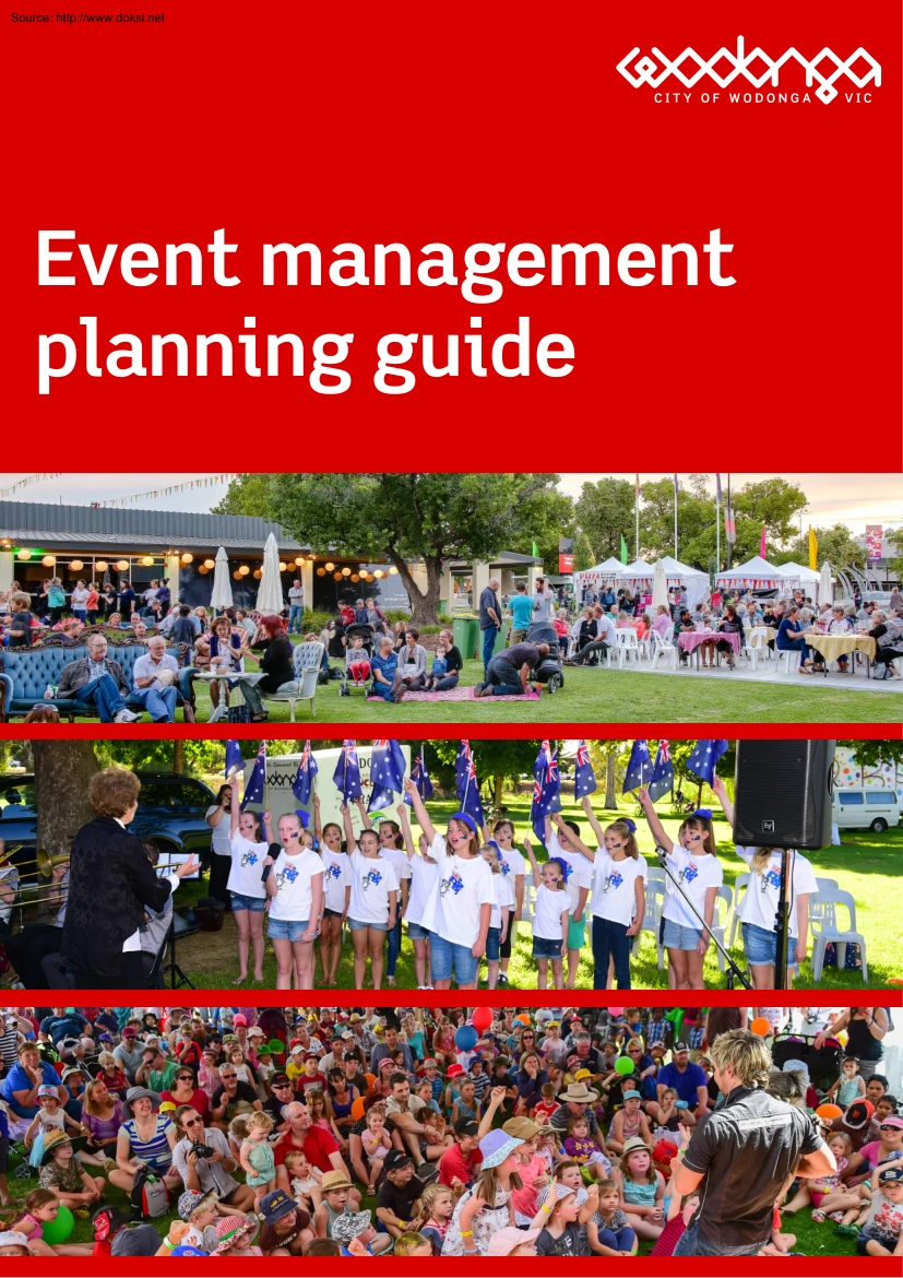 Event Management Planning Guide, Wodonga Council