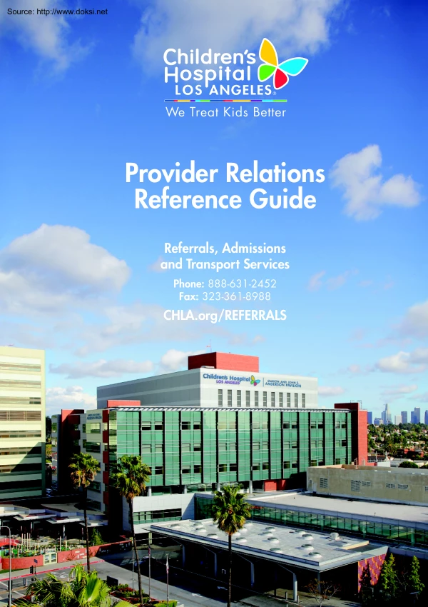 Provider Relations Reference Guide