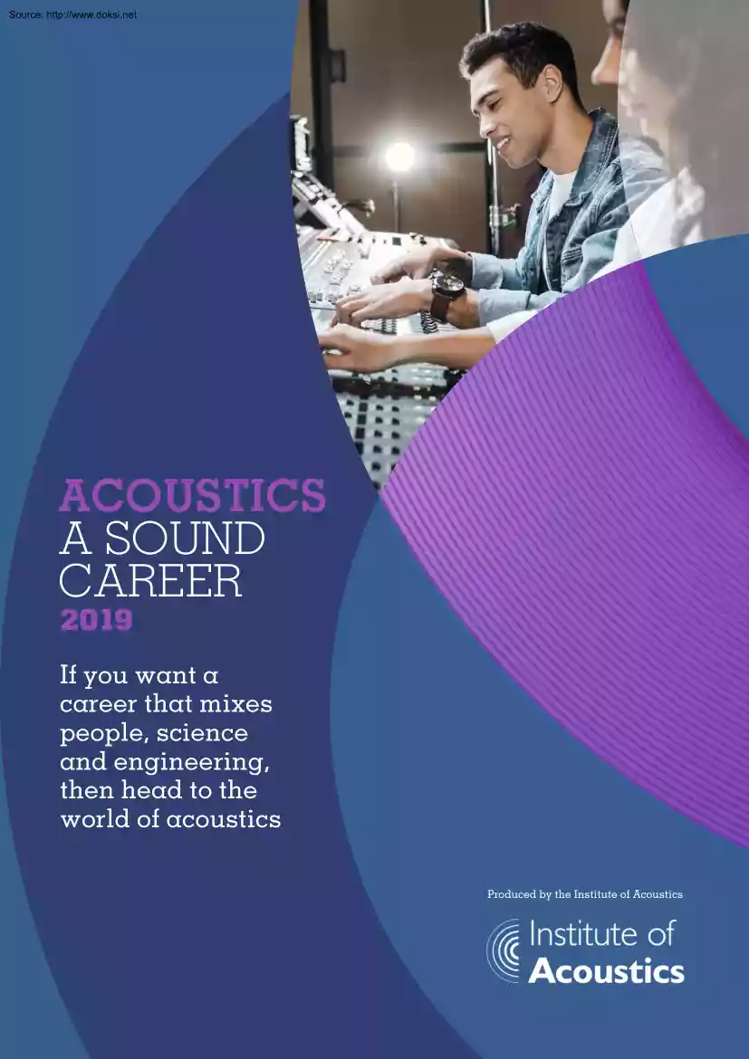 Acoustics, a sound career